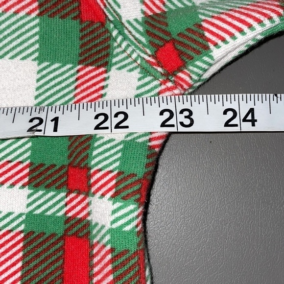 Tipsy Elves Plaid Christmas Hooded Onesie – Unisex – Men's L / Women's XL - Picture 11 of 13